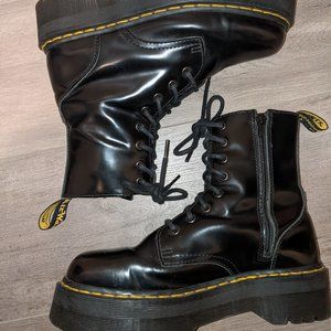 Black Jadon Dr. Martens Platform Boots